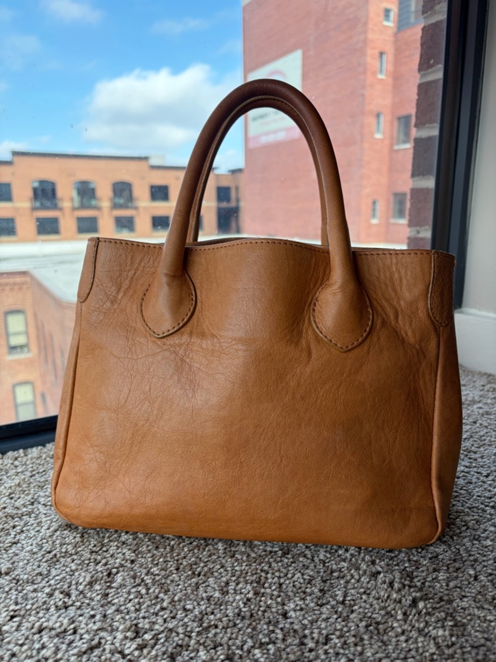 Mark & Graham Tan Leather Tote
